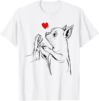Chihuahua Love Dog Mom Girls T-Shirt
