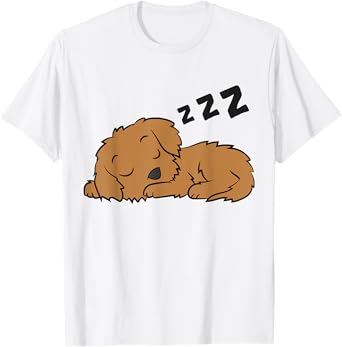 Cockapoo Dog Pajama Funny Sleeping Cockapoo T-Shirt for Men Women Girls Kids