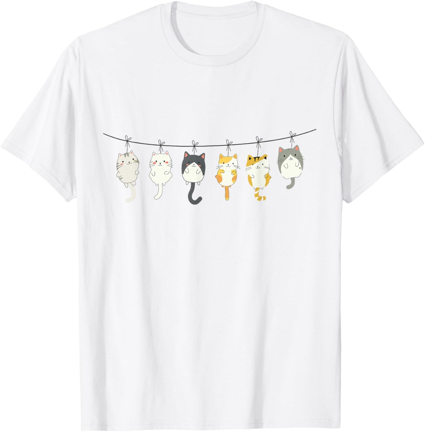 Cat Cute Kitty Cats Anime Kawaii Neko Girls T-Shirt