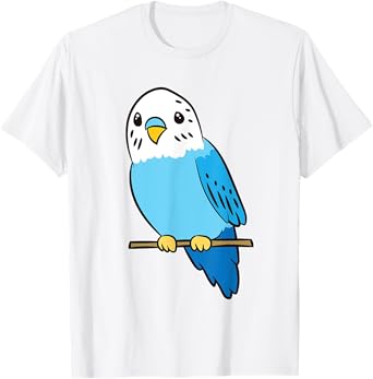Cute Parakeet Bird Parakeet Cute Parakeet Blue T-Shirt