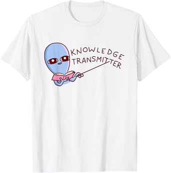 Threadless Nathan W. Pyle Strange Planet Transmitter Graphic T-Shirt