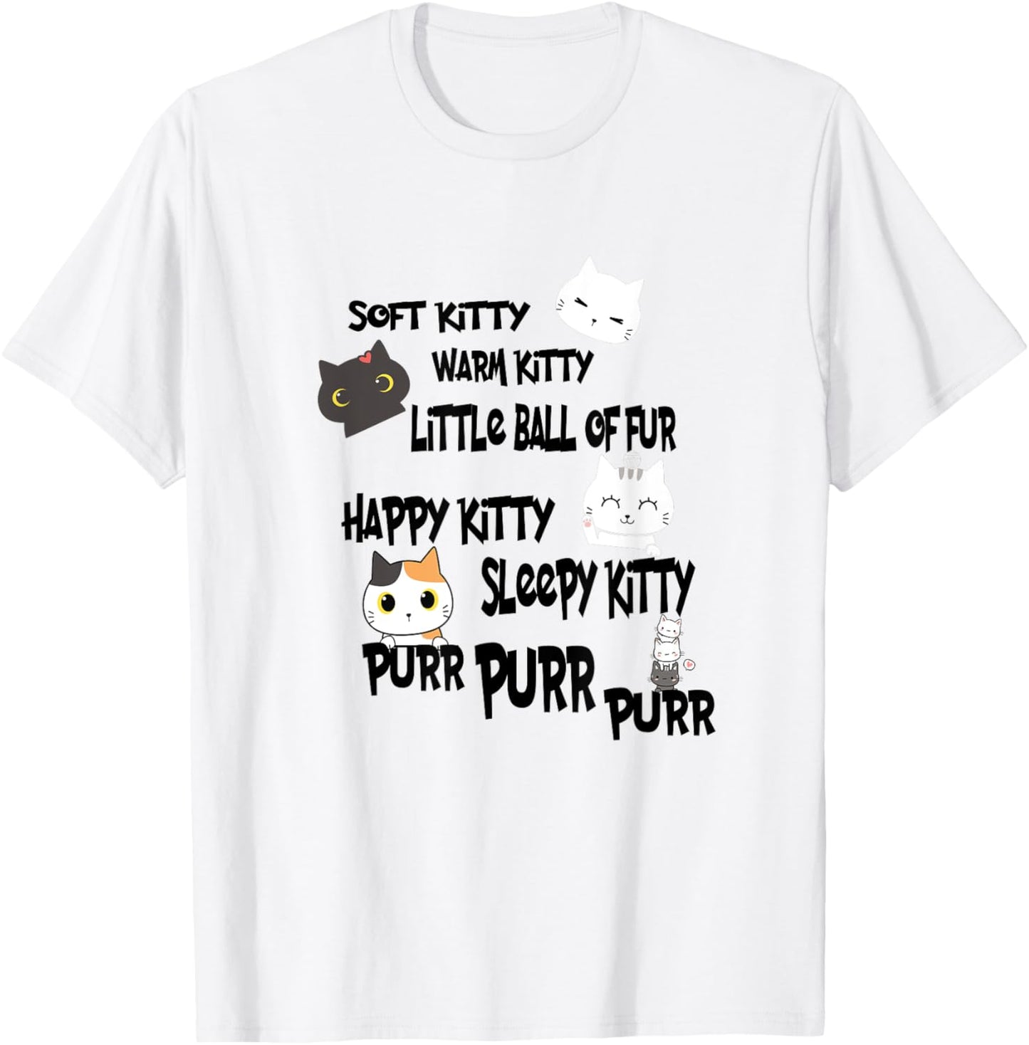 Soft Kitty Warm Kitty Cute Cat TV Show Song Sheldon Nerd T-Shirt