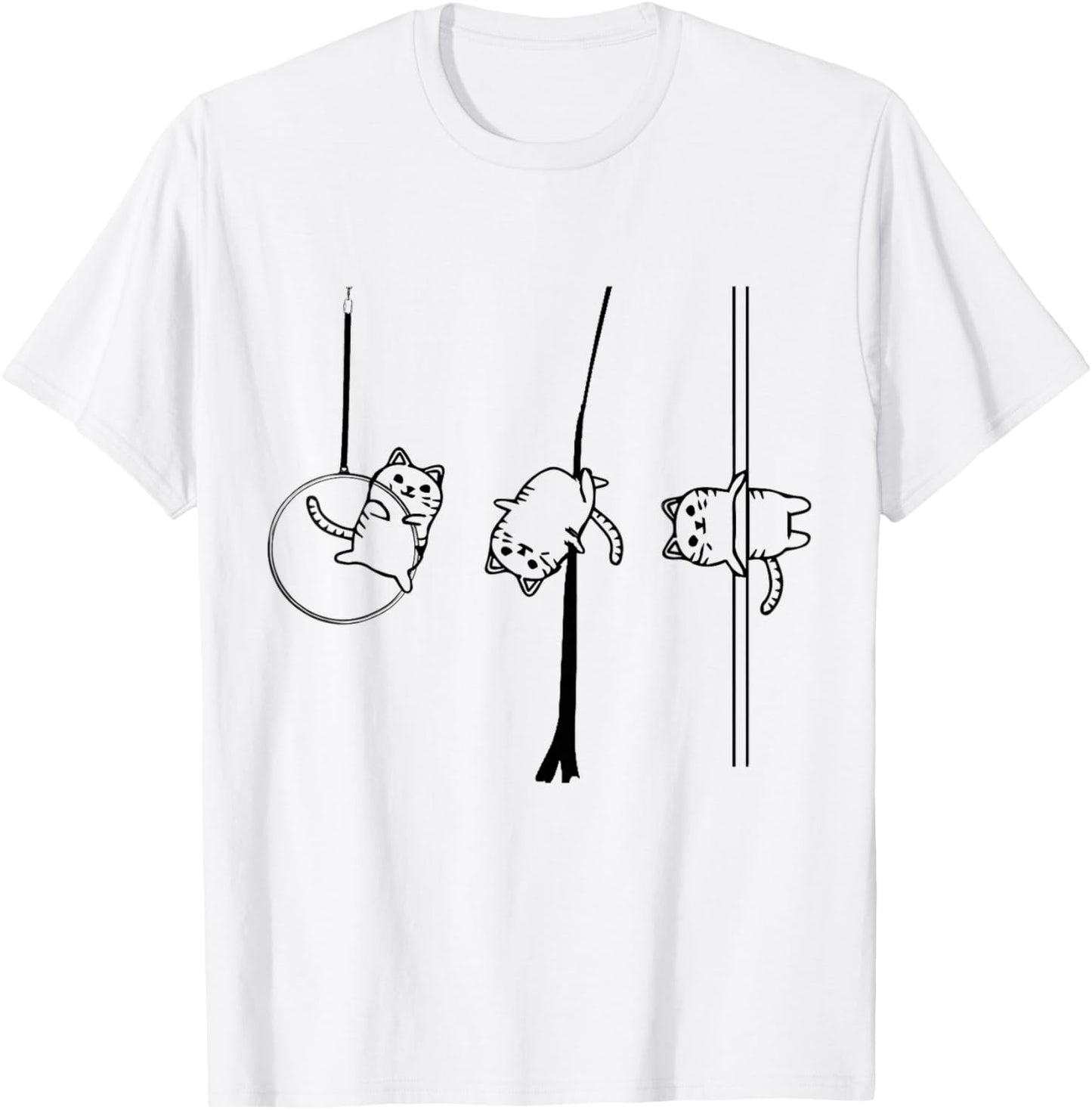 Circus Aerialist cat Aerialist Yogi Dancer Aerial Hoop Lover T-Shirt