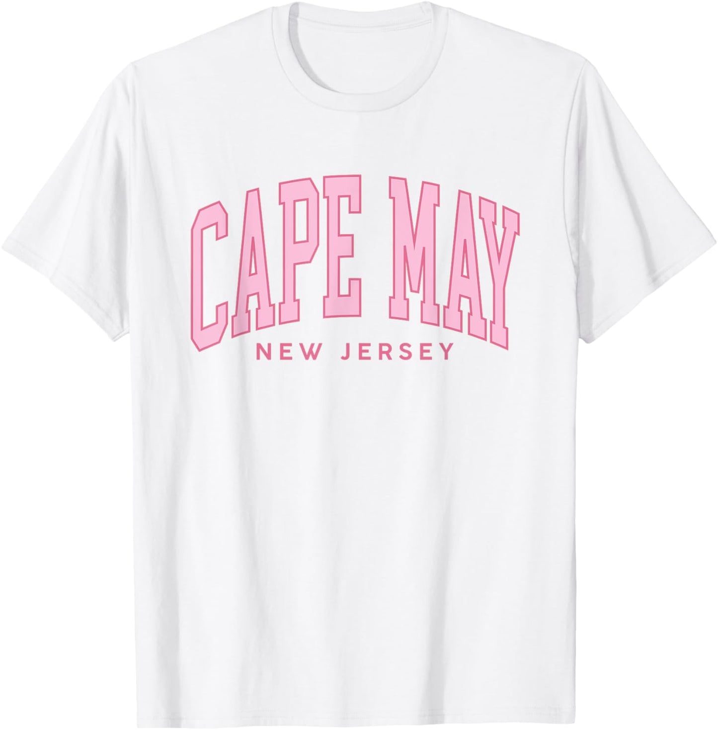 Vintage Cape May NJ retro throwback Beach Preppy girls T-Shirt