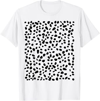 spotted white with black polka dots Dalmatian T-Shirt