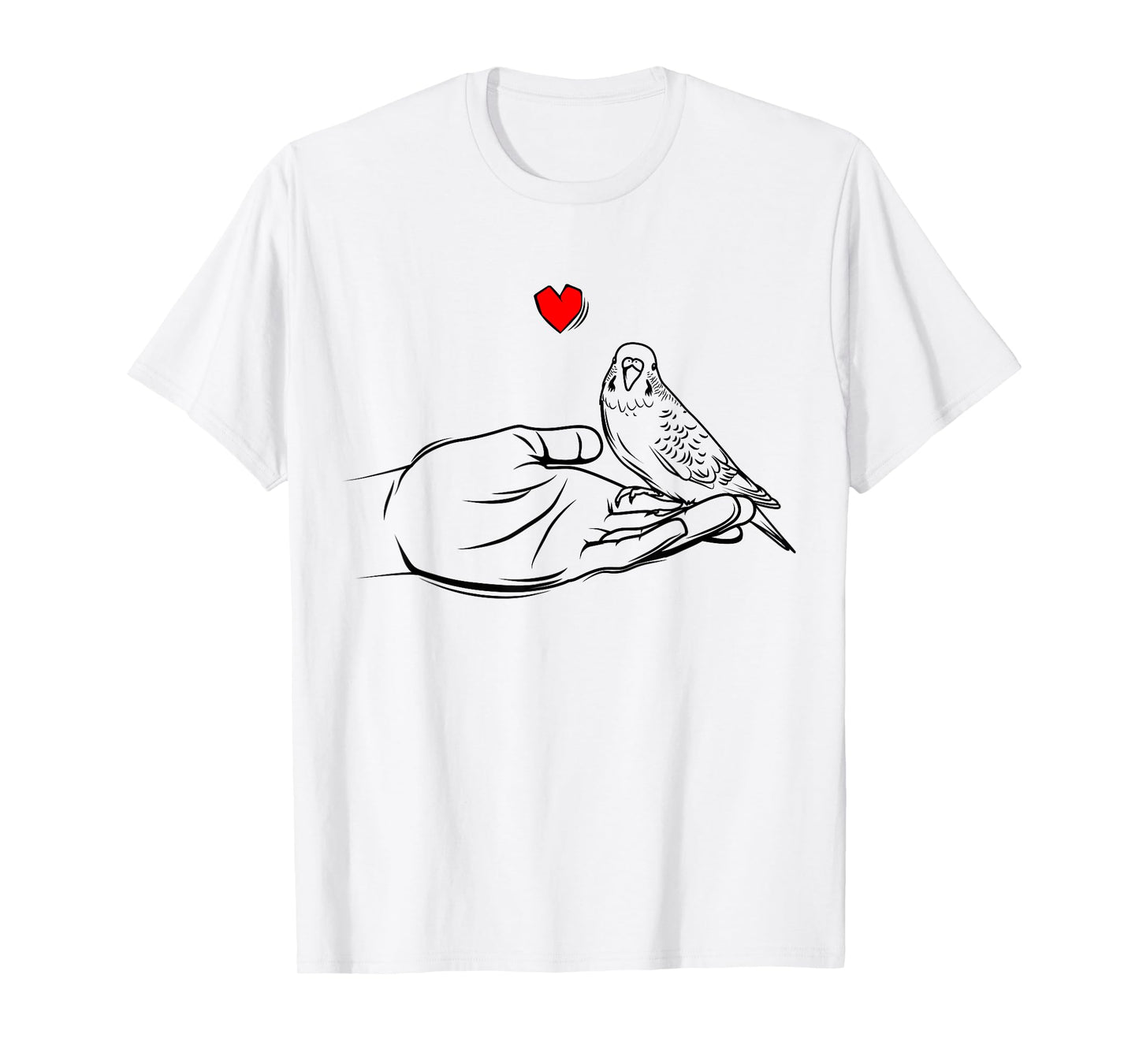 Budgie Love Parakeet Budgerigar Women T-Shirt White Small