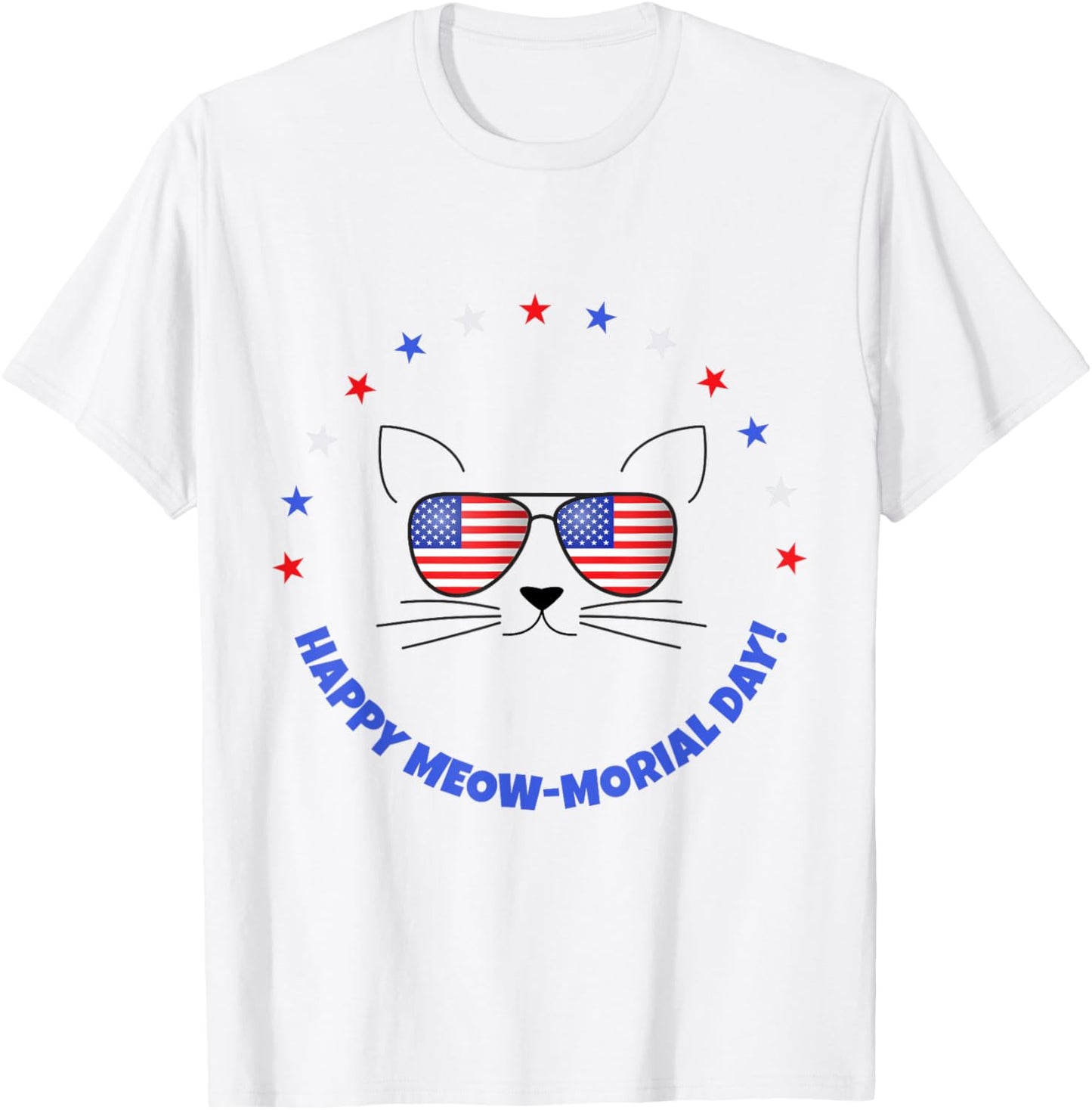 Funny Memorial Day Cat MEOWMorial Day Tshirt T-Shirt