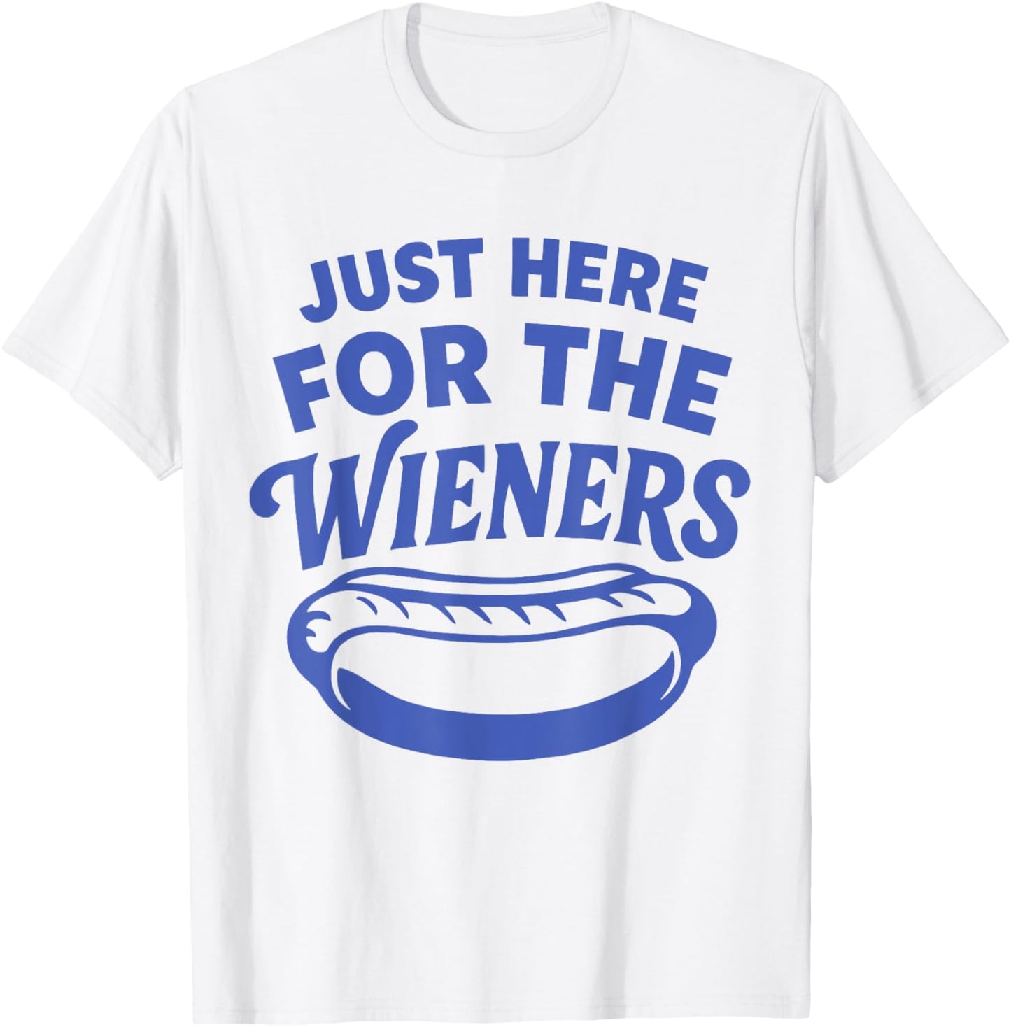 Vintage I'm Just Here For The Wieners 4th Of July Hot Dog T-Shirt