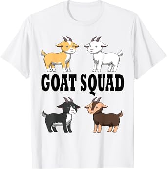 Smiling Goats Ironic Farm Animals T-Shirt