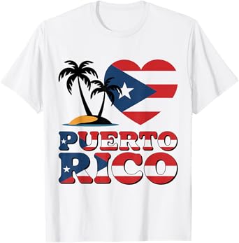 Puerto Rico Flag Hispanic Heritage Month Boricua Men Women T-Shirt