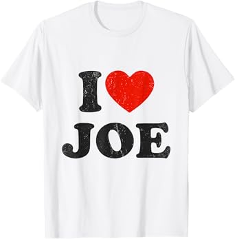 I Love Joe Apparel Red Heart Joe T-Shirt