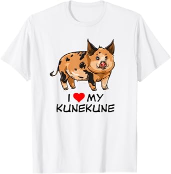 I Love My Kunekune Pig T-Shirt