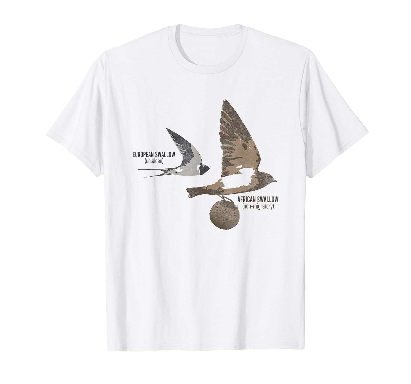 Funny Animal European Swallow African Swallow T-Shirt