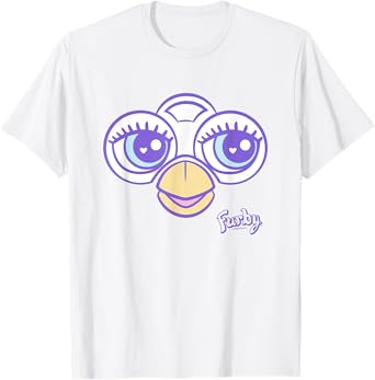 Furby Big Cute Face Big Chest Frame Logo T-Shirt