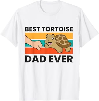 Tortoise Papa Best Tortoise Dad Ever T-Shirt