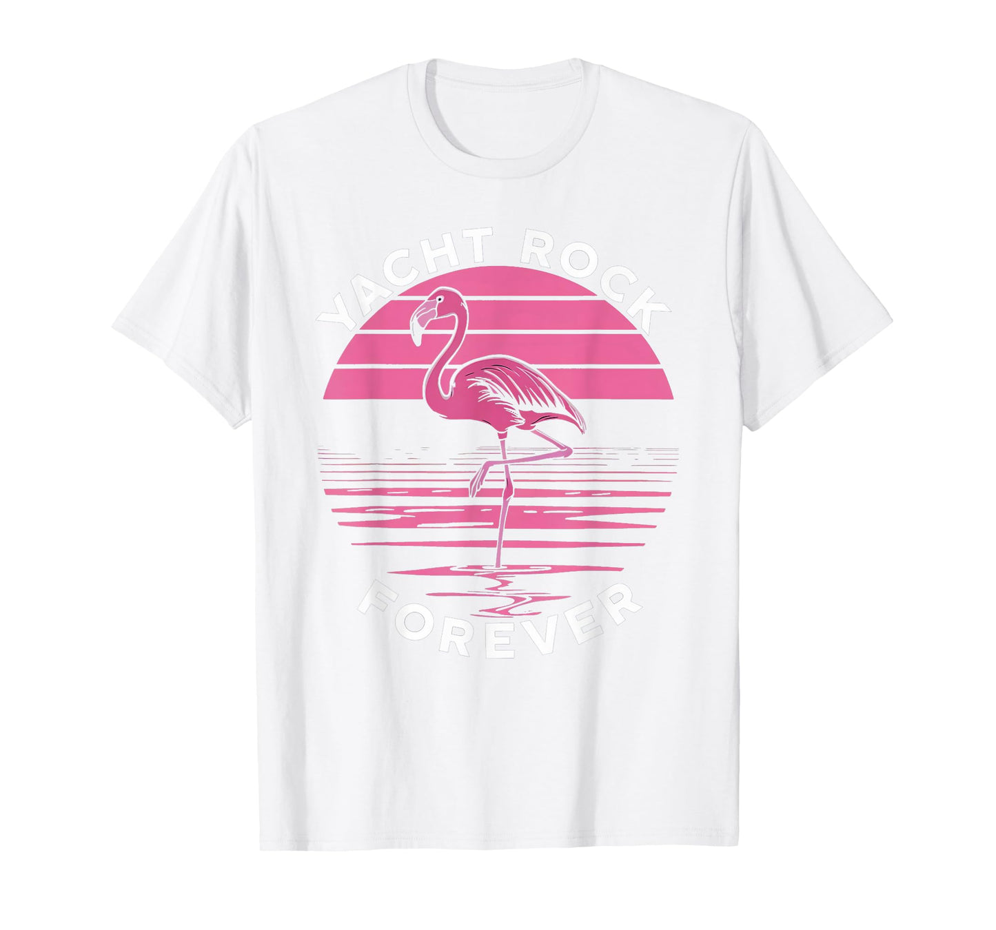 Yacht Rock Forever: Cool Flamingo Design for Yacht Fans T-Shirt