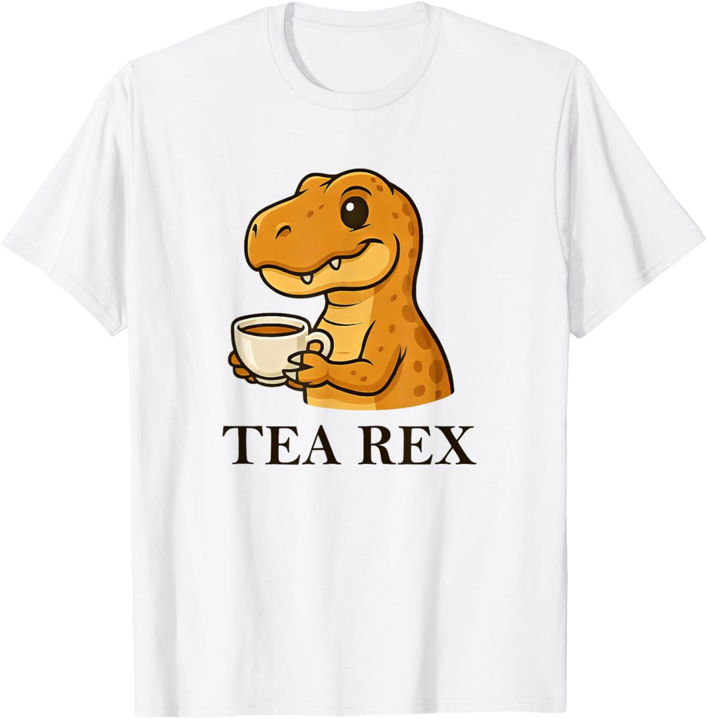 Funny Tea Rex Dinosaur Tea Design T-Shirt