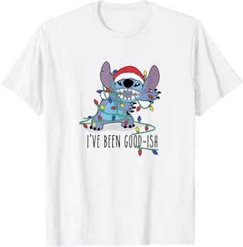Disney Lilo & Stitch Christmas Stitch I've been Good-Ish T-Shirt