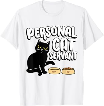 Introvert Cat Animal Lover Pet Owner Groomer Personal Cat Servant Cat Food Eater Funny Fur Kitten Unisex-Adults, Kids T-Shirt Blue Animal Print Short Sleeve