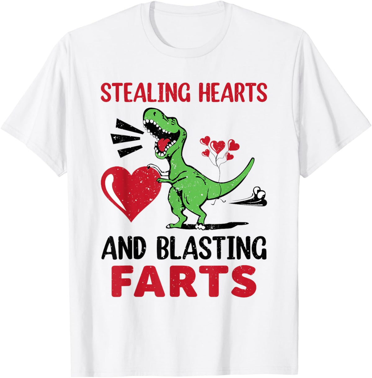 Stealing Hearts and Blasting Farts T Rex Cute Toddler Lover T-Shirt