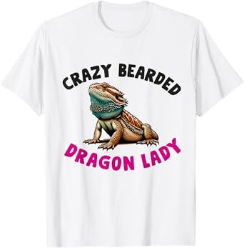 Bearded Dragon Mom Women Girls Wife Pogona Lizard Reptile T-Shirt