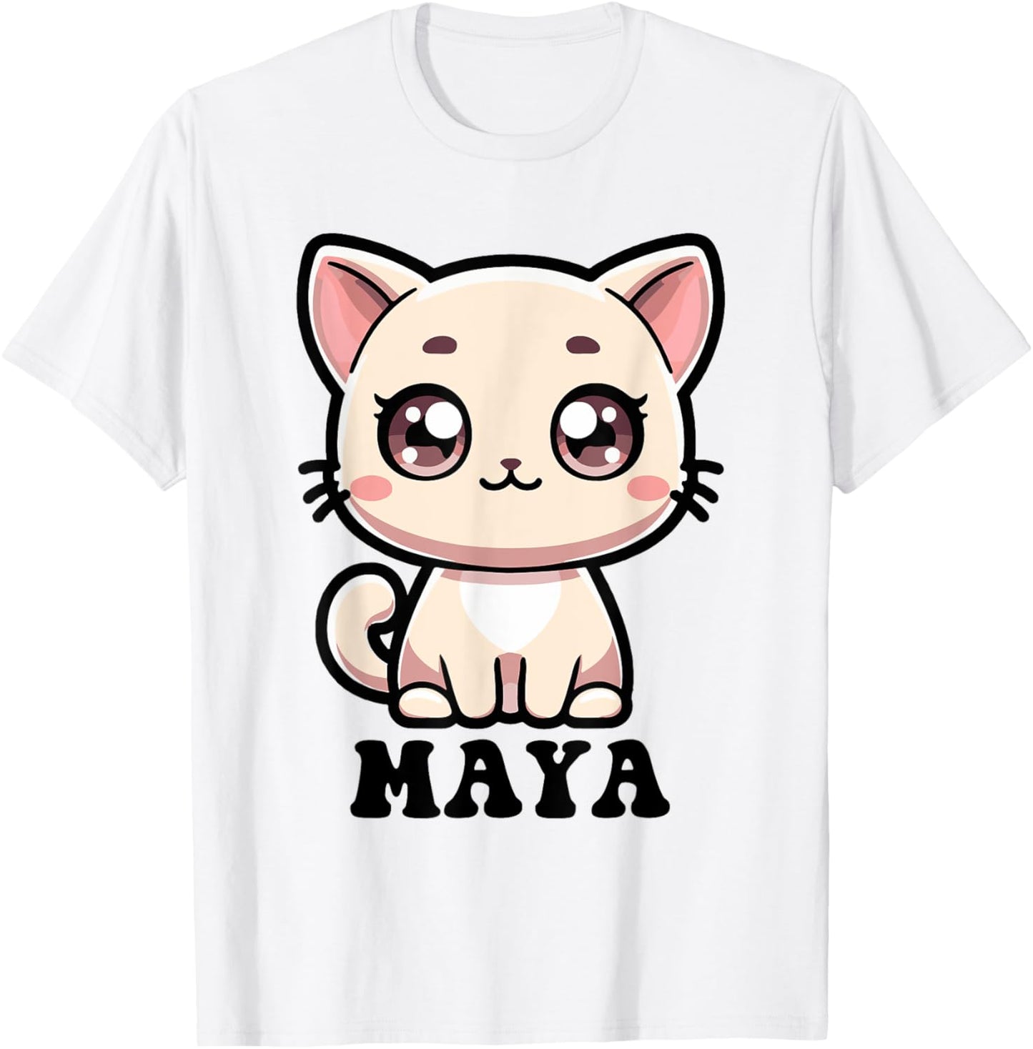 Maya Cute Kitty Cat Design for Girls Name Maya T-Shirt