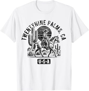 Twentynine Palms California USA Distressed Style Design T-Shirt