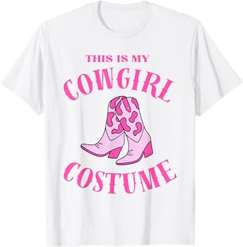 This Is My Cowgirl Costume Women Western Cowboy Rodeo tee T-Shirt