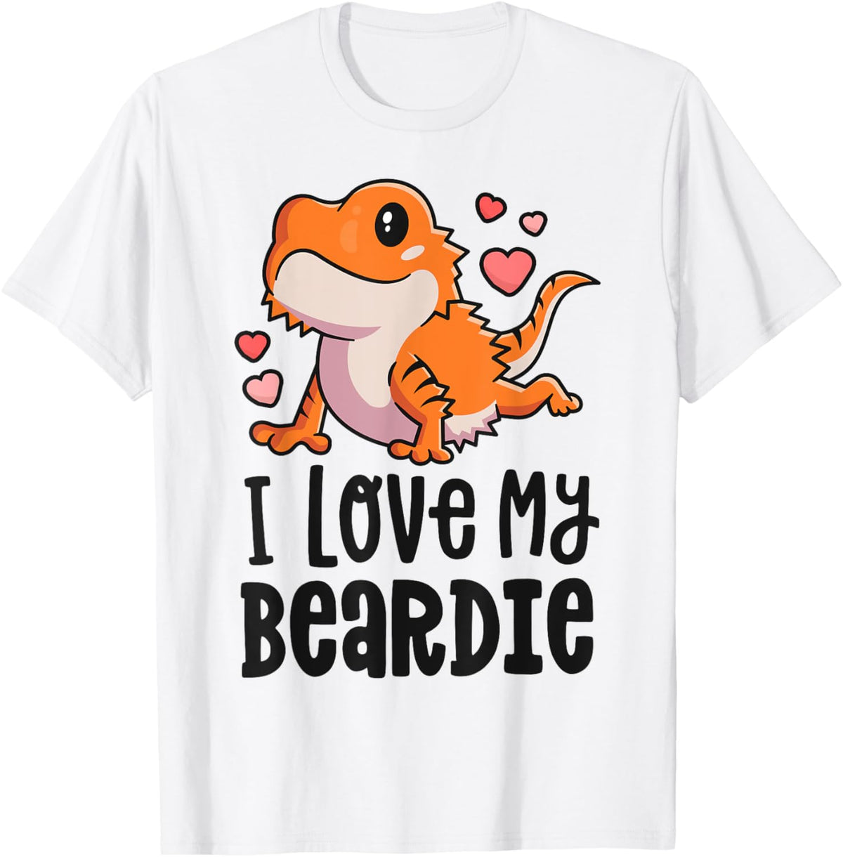 Bearded Dragon Shirt For Girls Women I Love My Beardie Gift T-Shirt