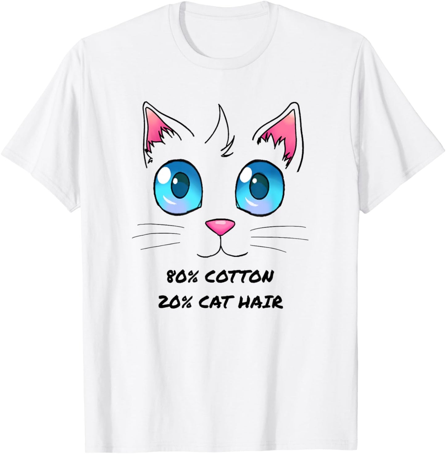 80% cotton, 20% cat hair traces of cat T-Shirt
