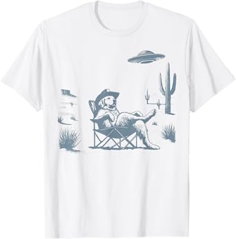 Howdy Golden Retriever Western Cowboy Vintage Dog Lovers T-Shirt