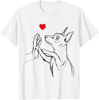 Min Pin Love Miniature Pinscher Dog Mom Women Girls T-Shirt