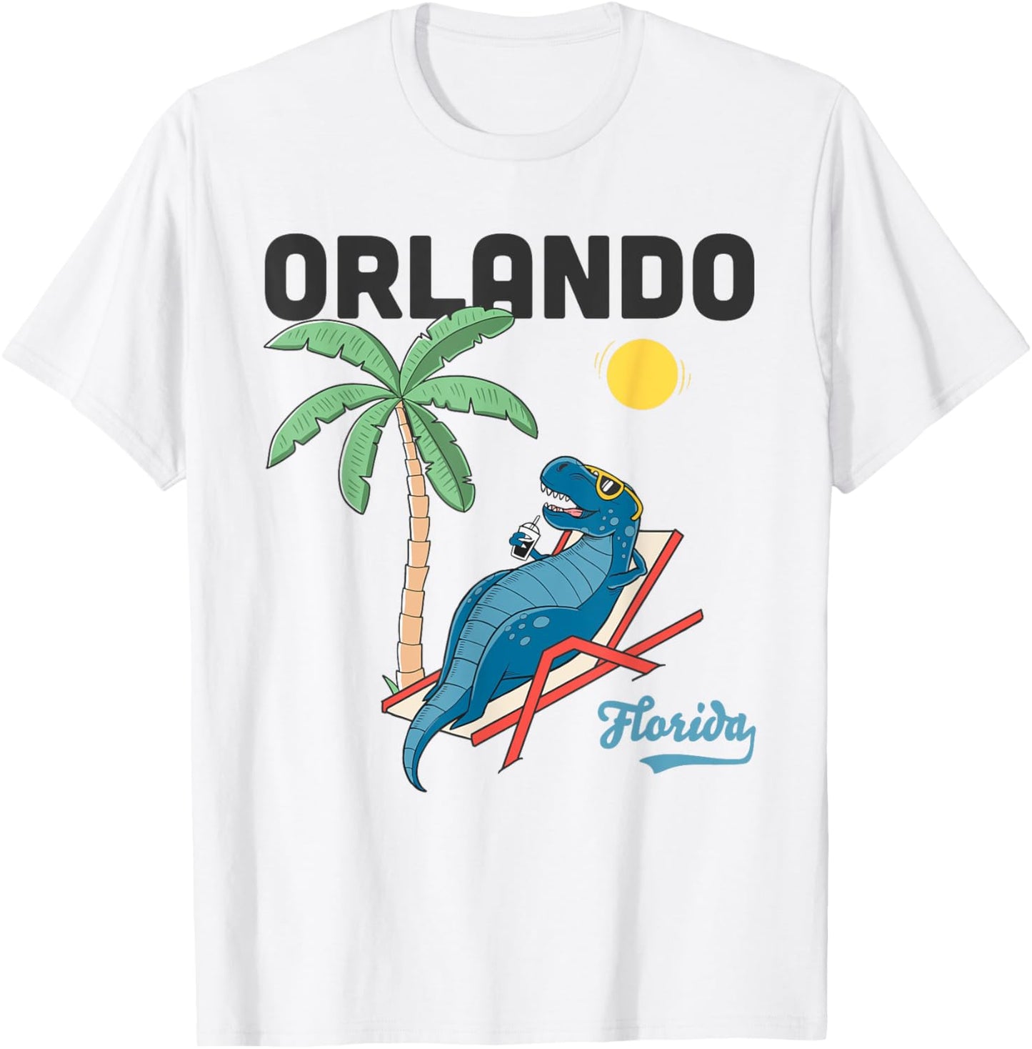 Orlando Shirts Kids Florida Dinosaur T-Rex Family Vacation T-Shirt