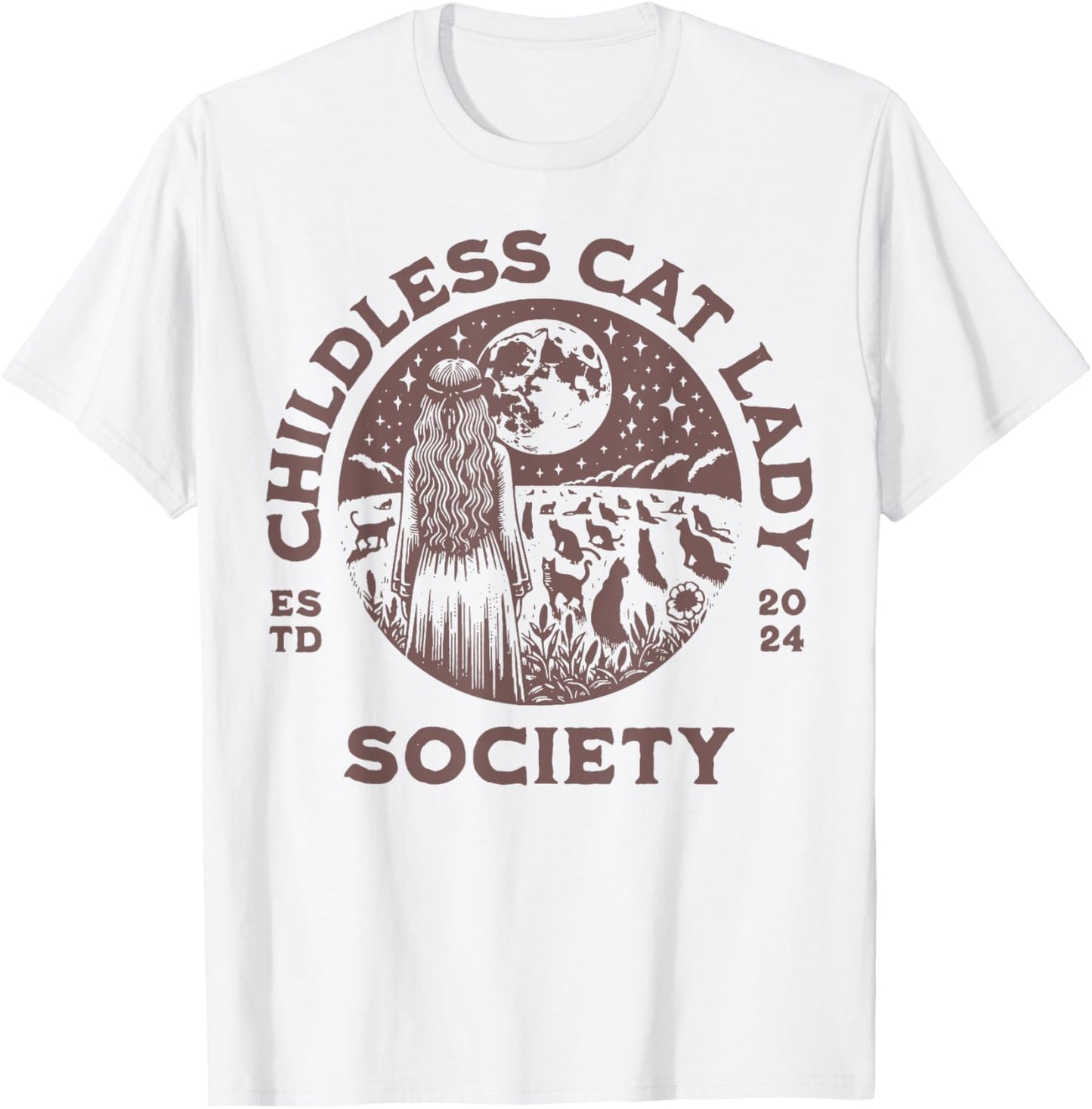 Childless Cat Lady 2024 Society T-Shirt