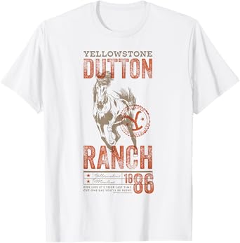 Yellowstone Dutton Ranch 1886 Horse Poster T-Shirt