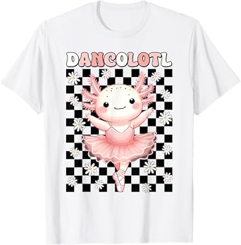 Retro Groovy Axolotl Dance Mommy Mama For Girls Ballet Dance T-Shirt