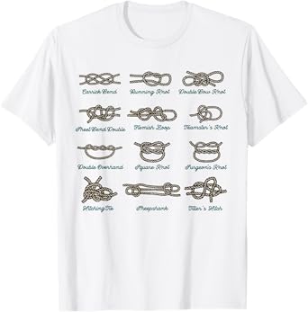 Knot List s 12 Knots Diagram s Knottology Hobby T-Shirt