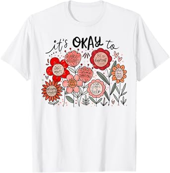 It's OK To Make Mistakes Be Different Mental Health Kindness T-Shirt