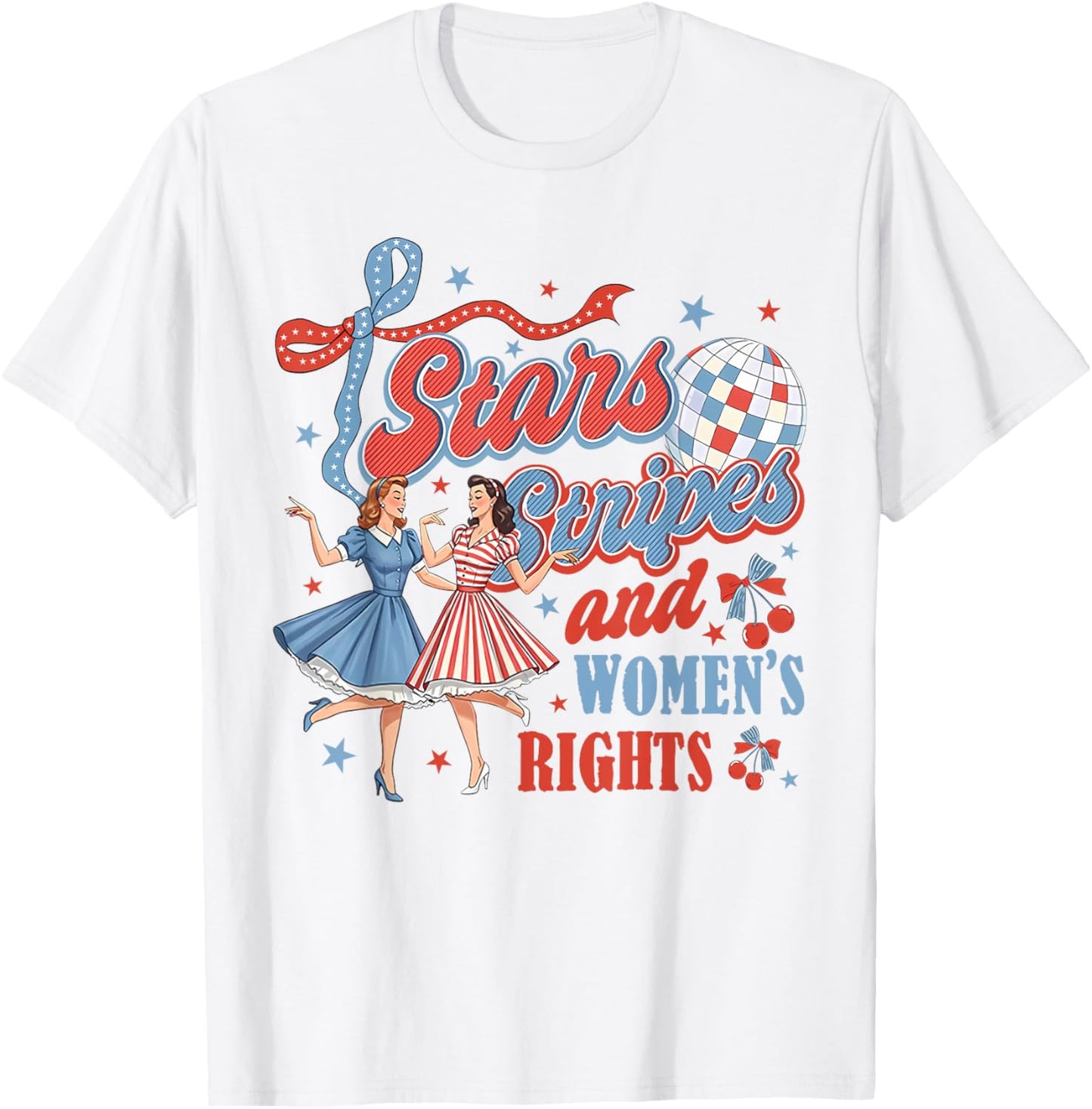 Stars Stripes And Women's Rights 4th Of July Equal Rights T-Shirt