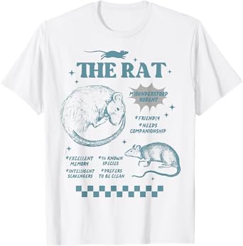 The Rat Rodent Retro Rat Misunderstood Rodent T-Shirt