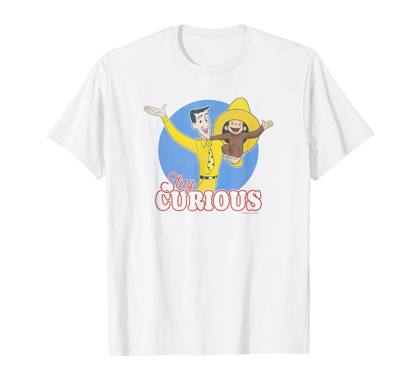 Curious George Stay Curious Yellow Hat Poster T-Shirt
