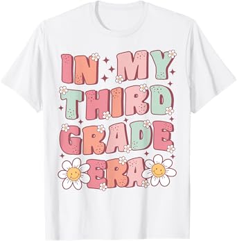 In My Third Grade Era Cute Groovy 3rd Grade Back to School T-Shirt