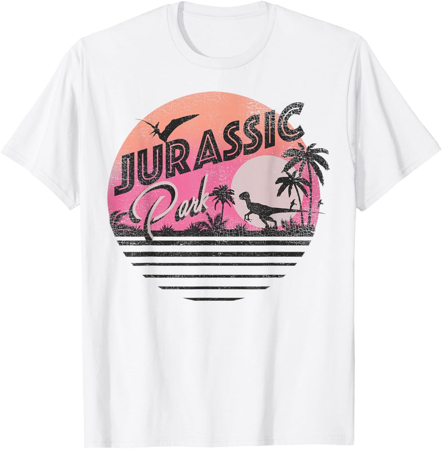 Jurassic Park Retro 90's Dinosaur Scene T-Shirt