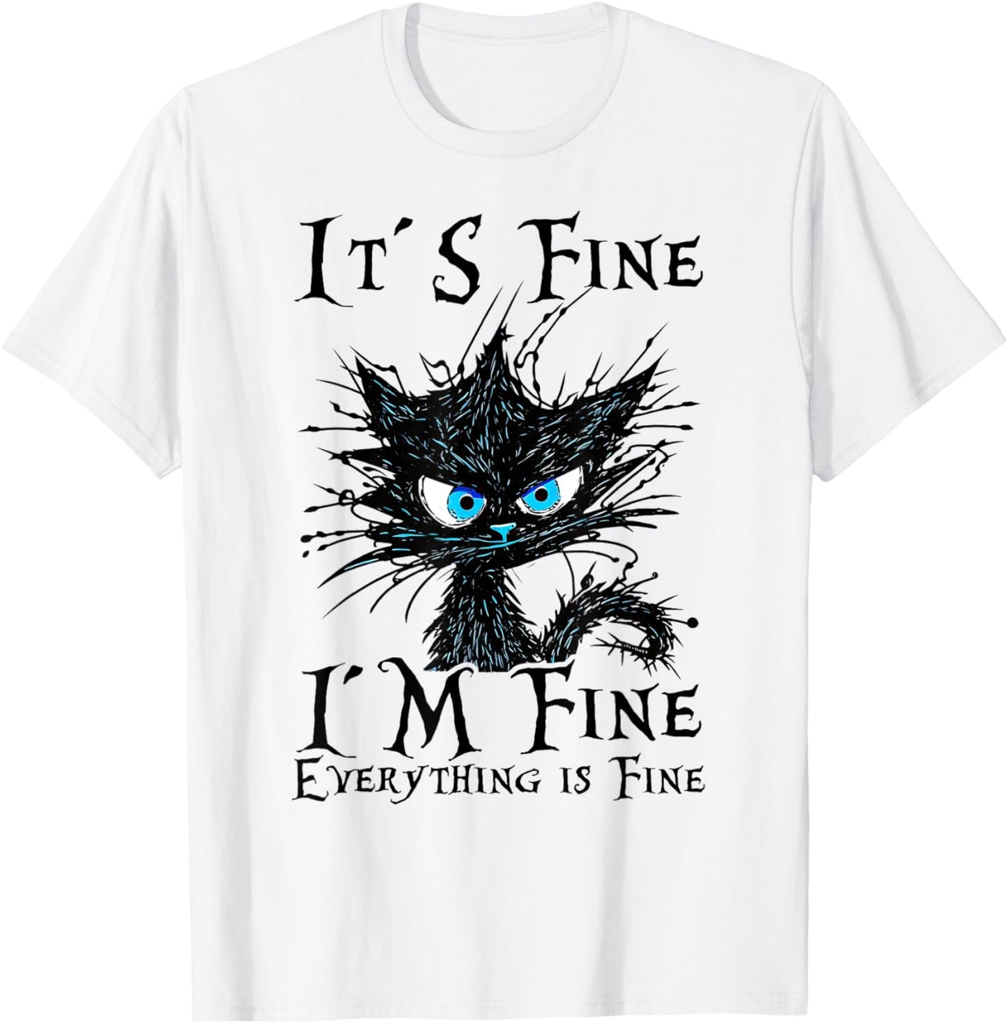 Funny Black Cat Women's T-Shirt