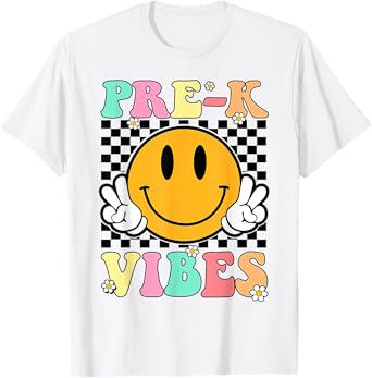 Pre-K Vibes Back To School First Day Teachers Kids T-Shirt