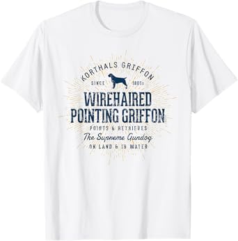 Korthals Griffon Vintage Retro Wirehaired Pointing Griffon T-Shirt