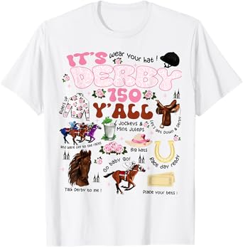 It's Derby 150 Y'All KY Derby Day Men Women Vintage T-Shirt