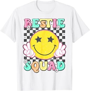 Groovy Bestie Squad Best Friends Matching Girls Boys T-Shirt
