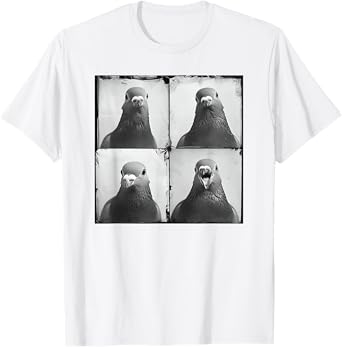 Pigeon Fancier Retro Portrait Keep Pigeons Funny Animal T-Shirt