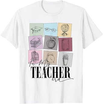 In My Teacher Era Back to School in My Teaching Era Pink T-Shirt